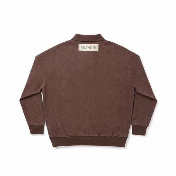 Birnham on the Sea Brown Wash Boy Sweatshirt Polo