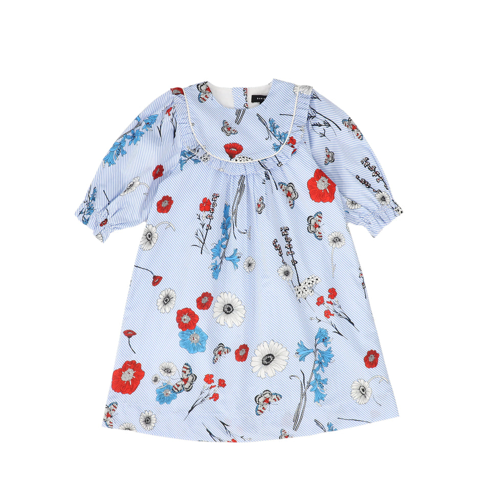 Bamboo Floral Print Bib Dress