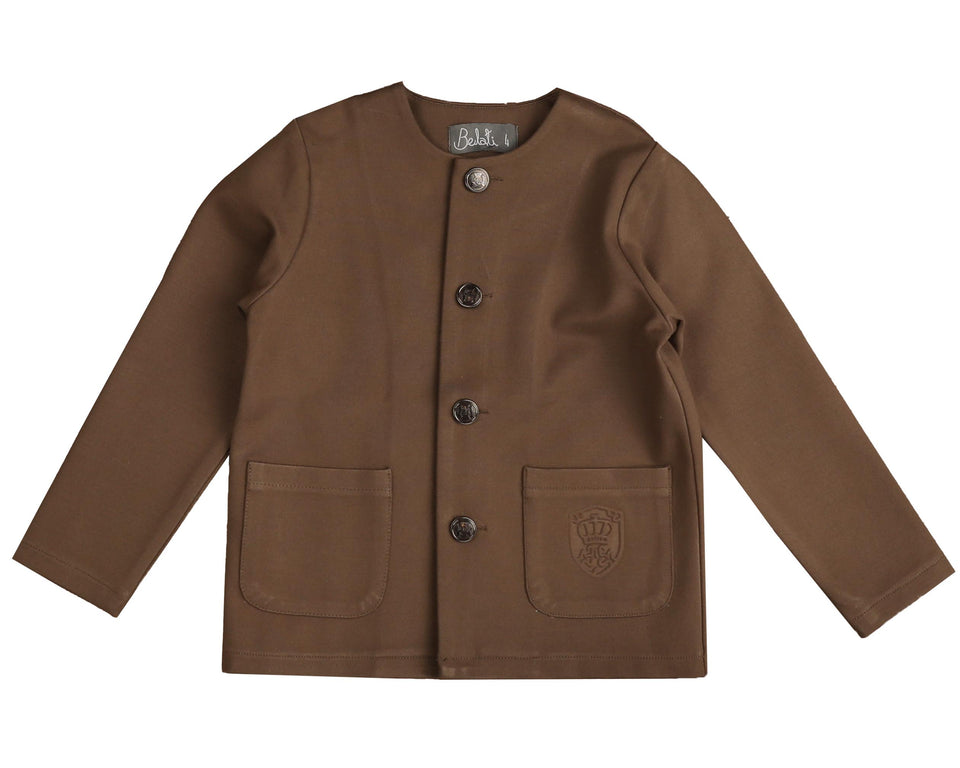 Belati Mocha Jersey Jacket