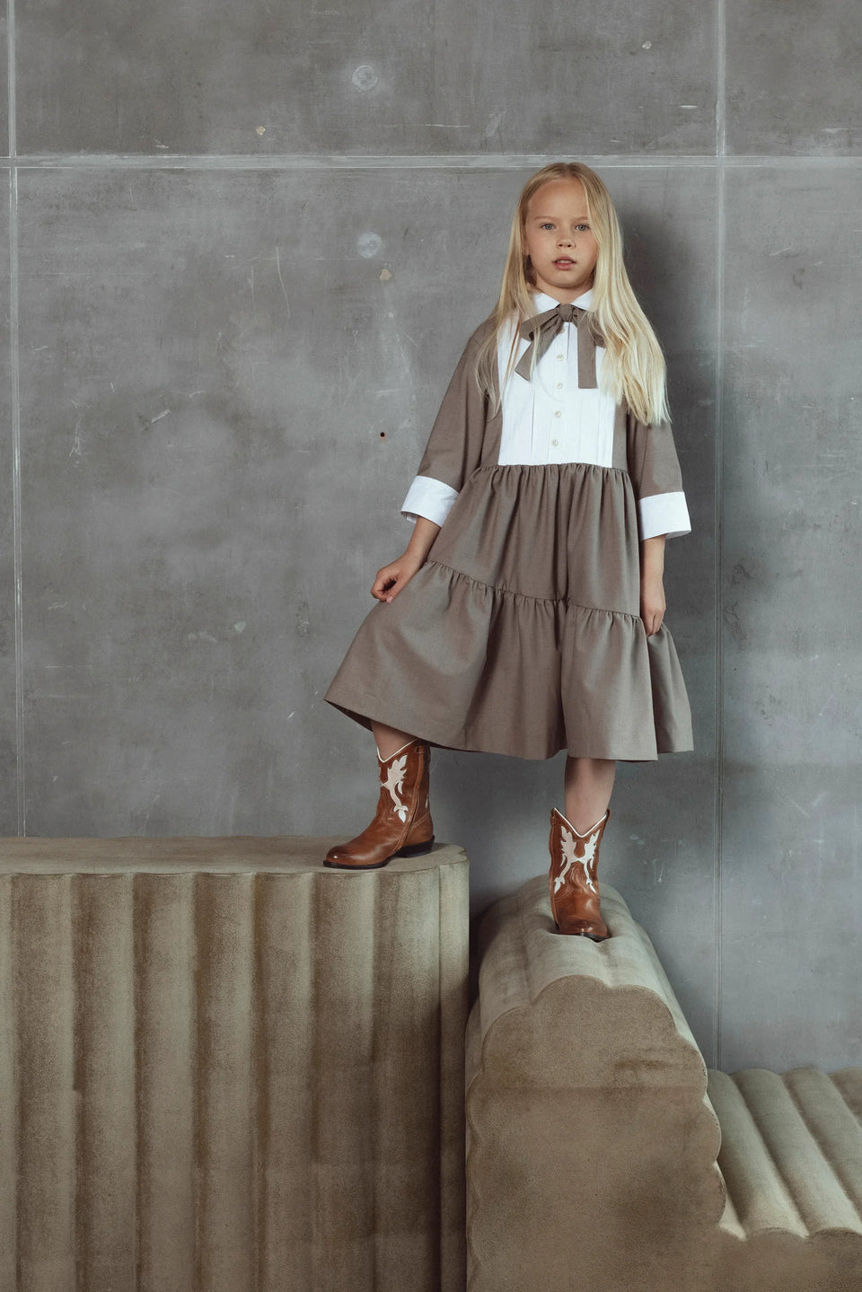Unlabel Bree Sand Dress  Elegant Child NY