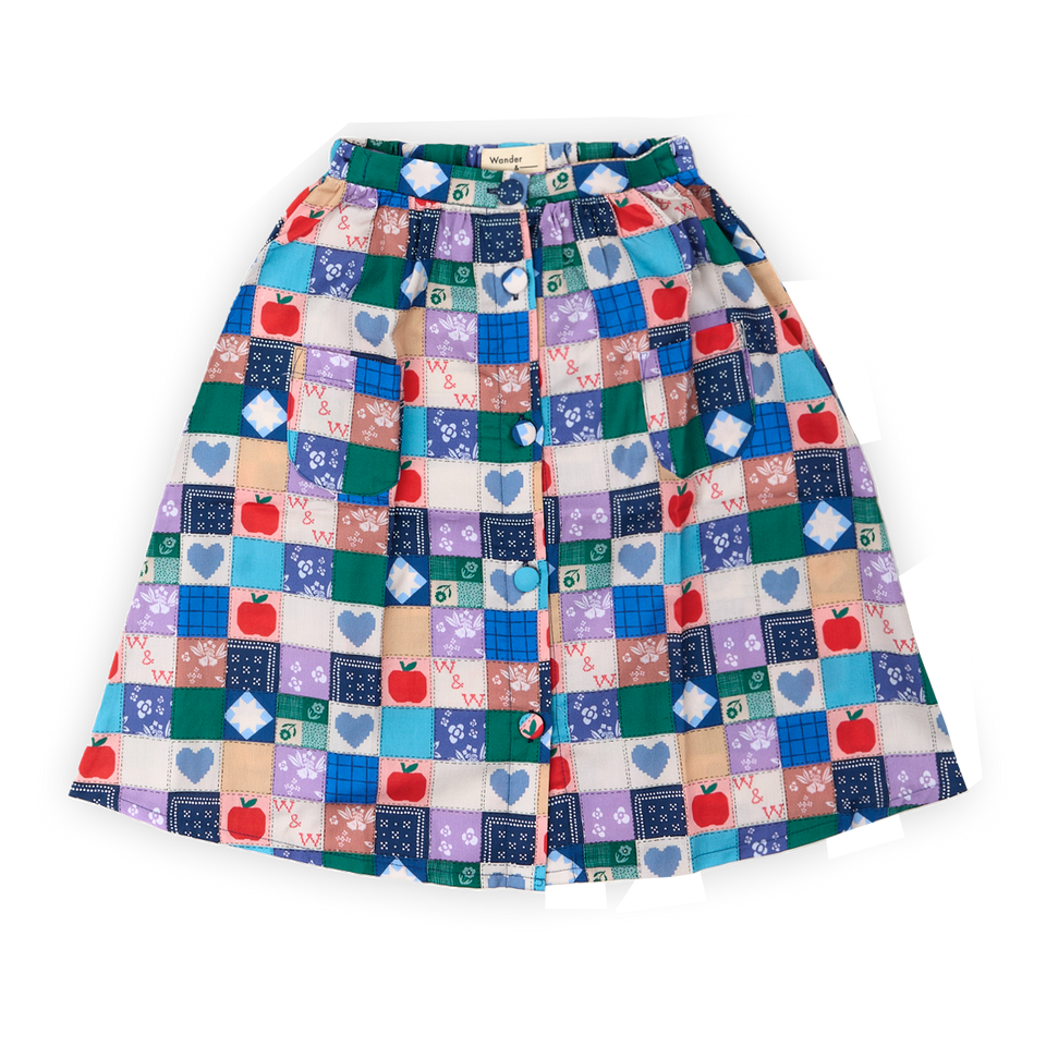 Wander and Wonder Multi Button Skirt