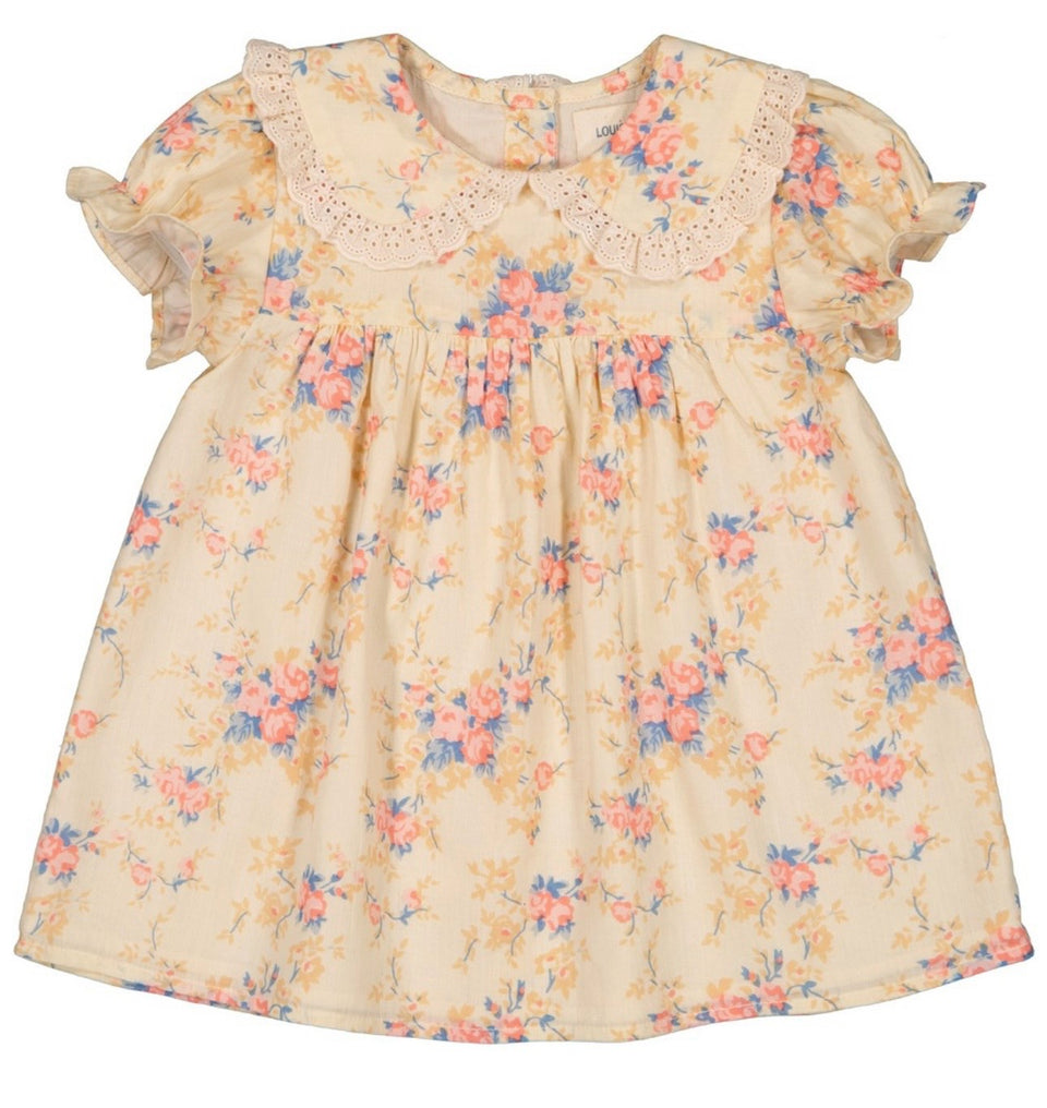Louis Louise Cream Veil Bouquet Twiggy Dress