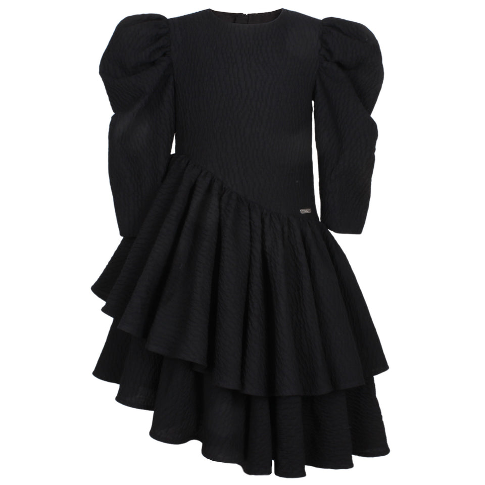 Jessie & James Black Texture Little Madame Dress