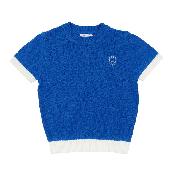 Motu True Blue Dane Short Sleeve Sweater