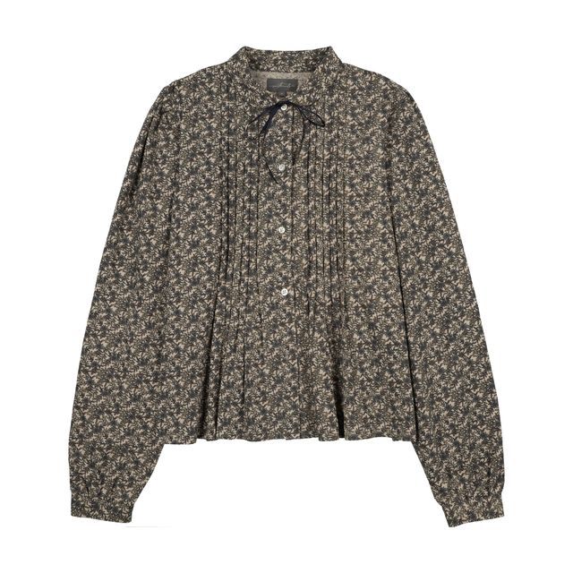 Sweet Threads Floral Cinder Meadow Blouse