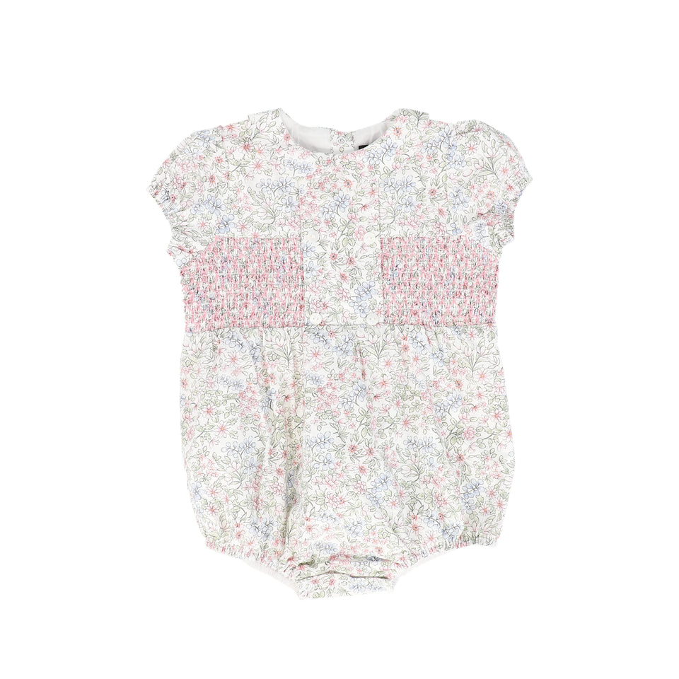 Bamboo Floral Smocked Romper