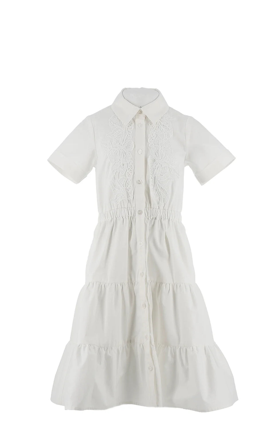 Ermanno Scervino Shirt Dress with Lace