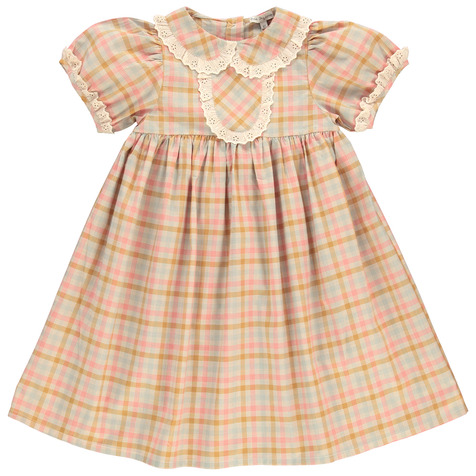 Bebe Organic Sweet Checks Camille Dress