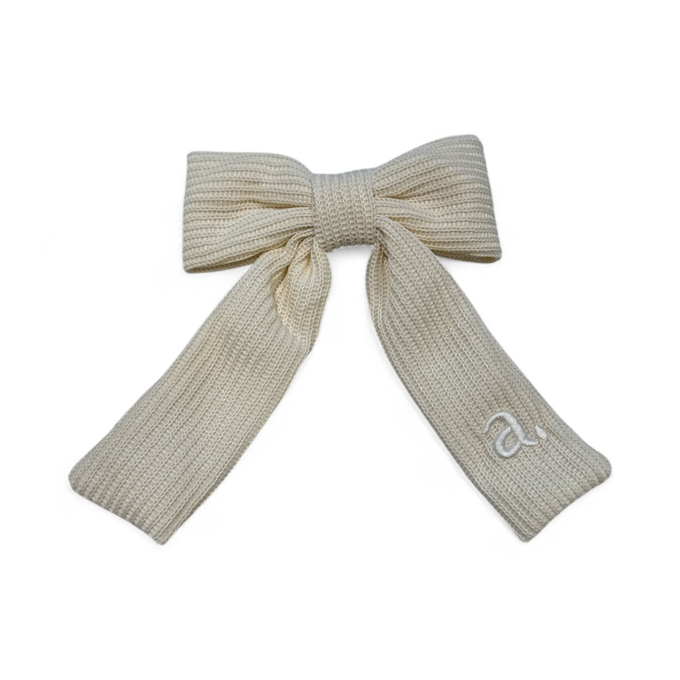 Archi Cream Knit Bow