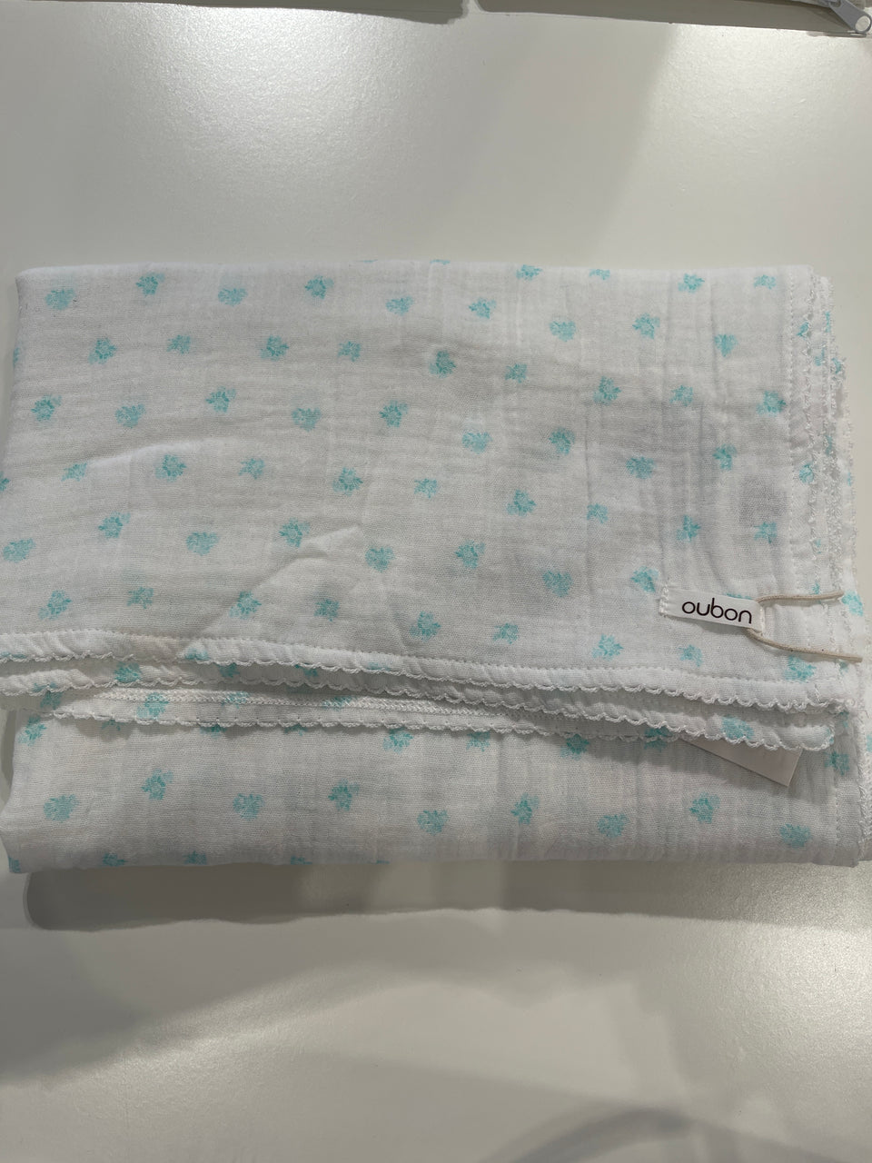 Oubon Blue Floral Swaddle