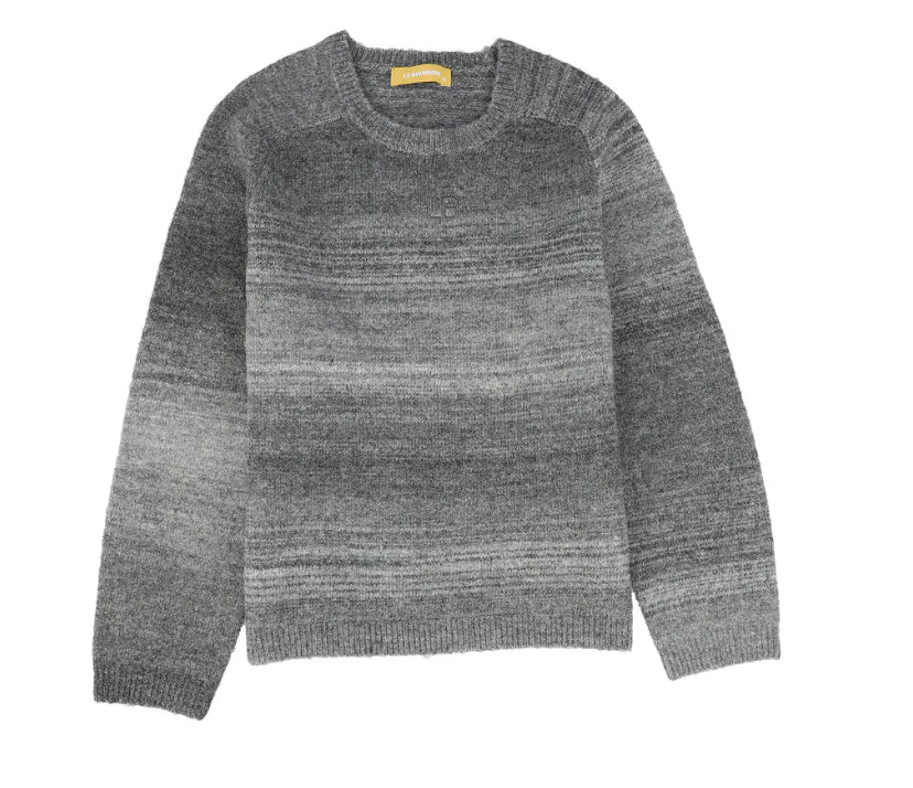 Le Bourdon Grey Ombre Knit Sweater