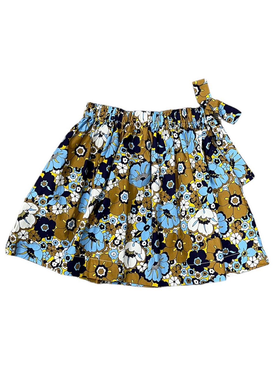 Be For All Blue/Brown Floral Skirt
