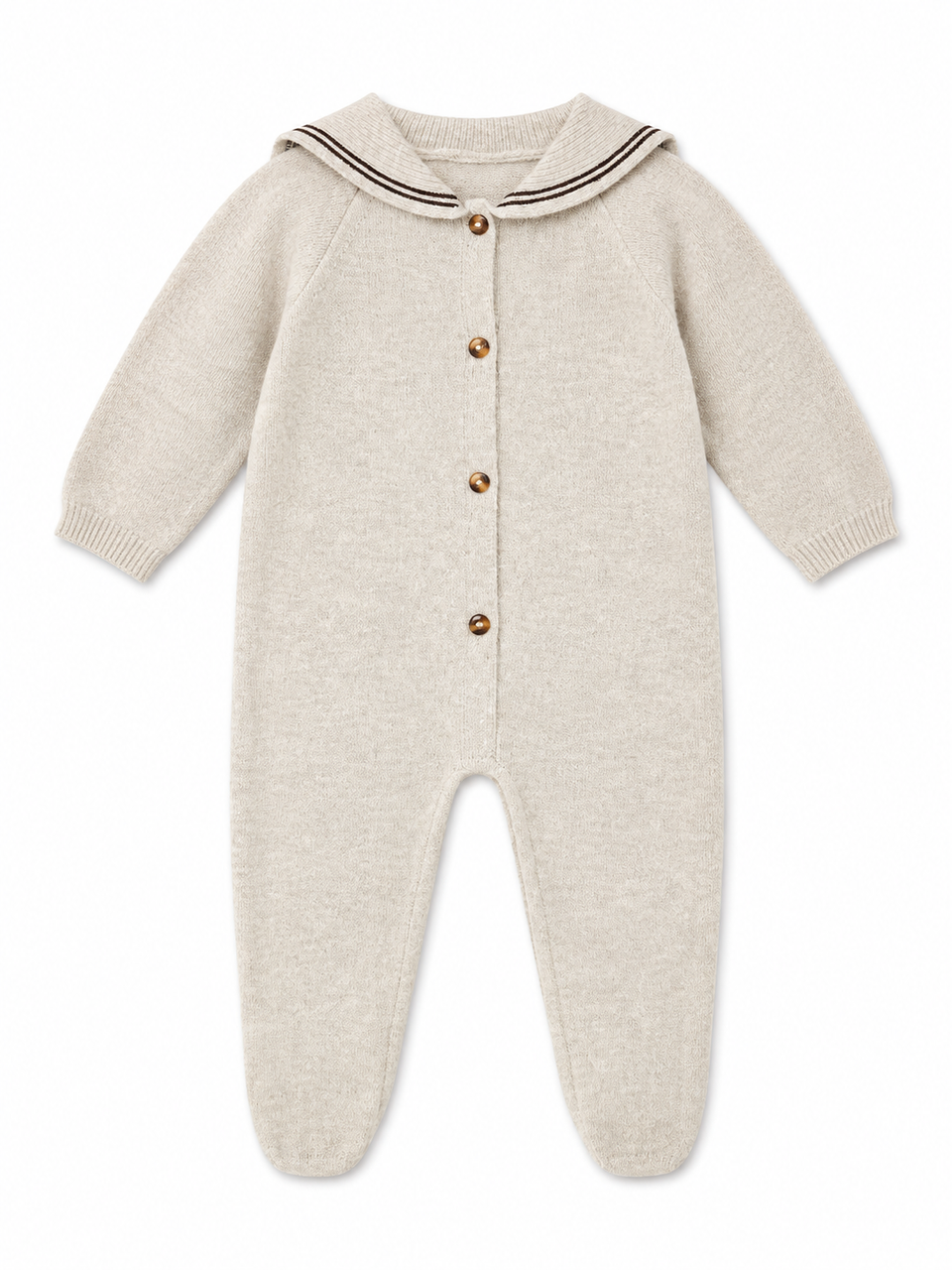 Please Mom Wheat Sailor Romper