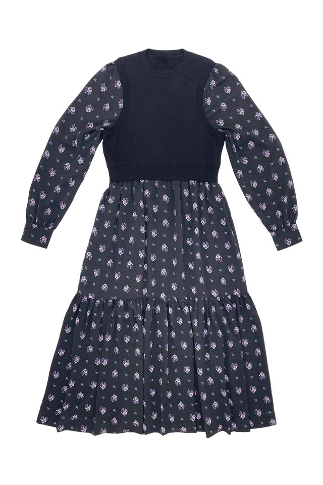 Elle oh Elle Audrey Purple Flower Dress