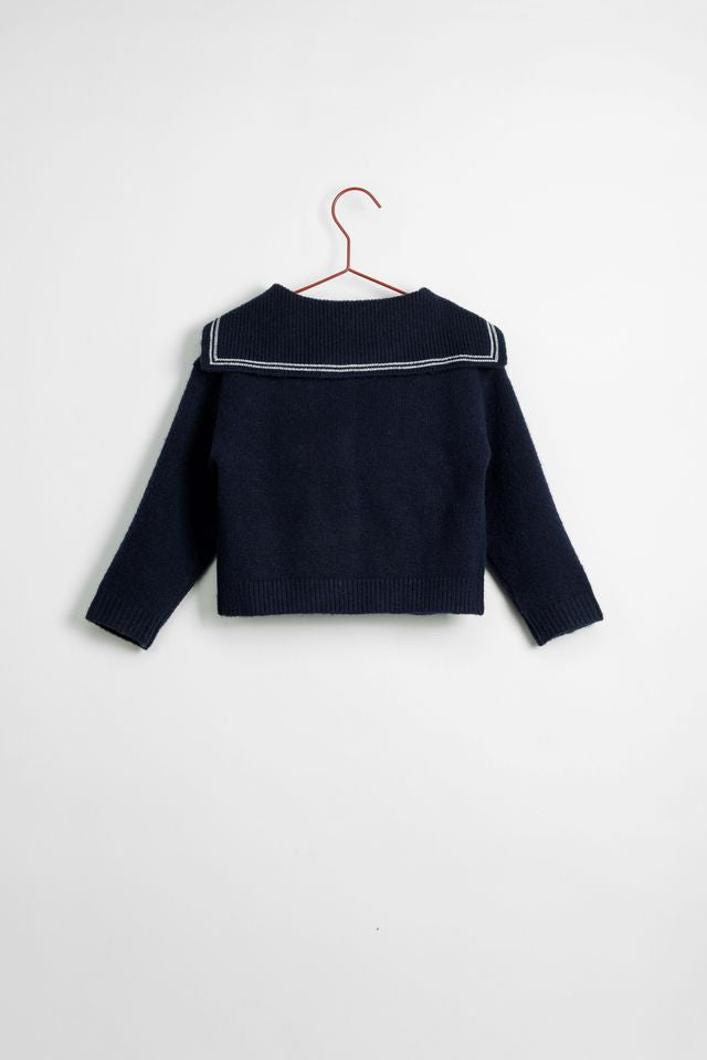 Please Mom Navy Sailor Sweater