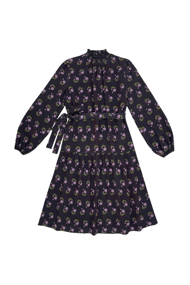 Zaikamoya Taylor Purple Flower Dress