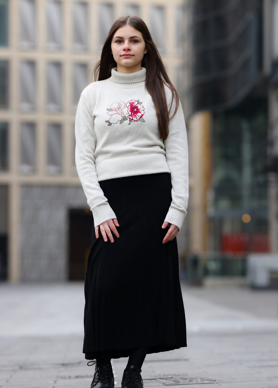 Pose Marled Ecru Kitty Sweater