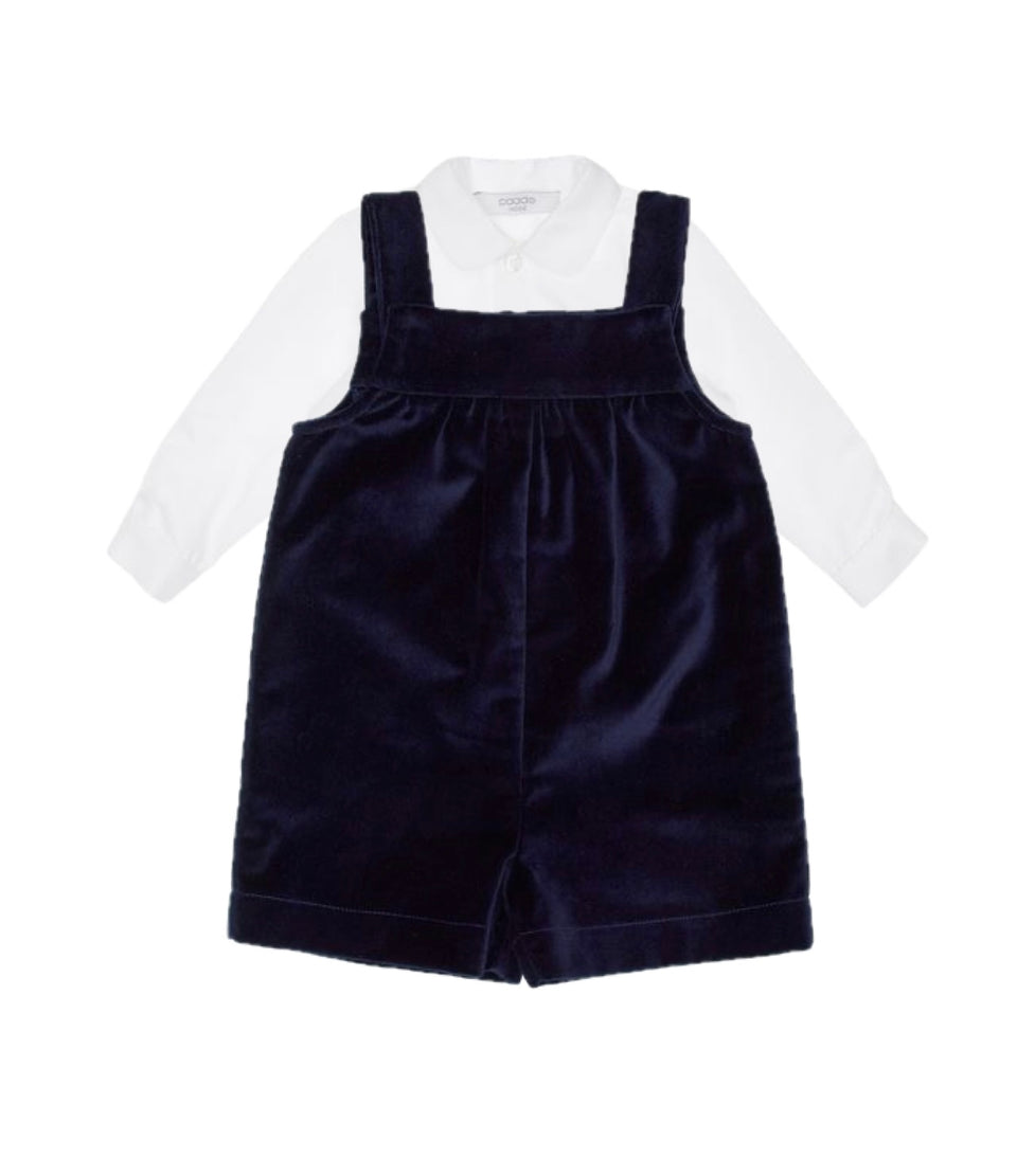 Paade Mode Blair Haven Velvet Dark Blue Romper Set
