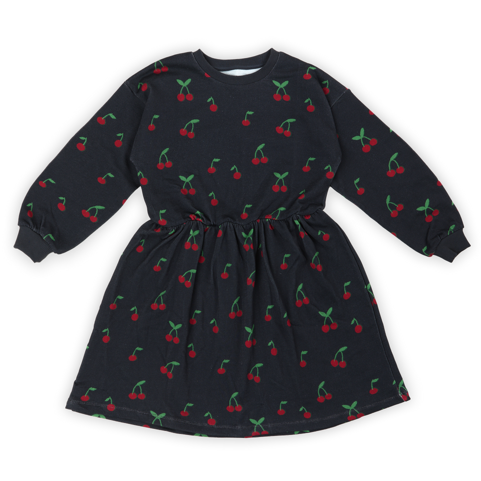 Wander and Wonder Black Cherry Printed Sweat Dress