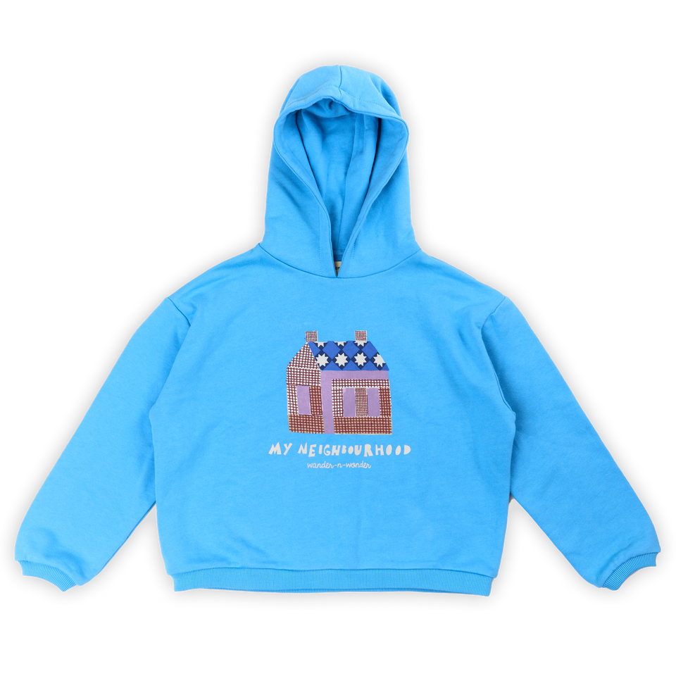 Wander and Wonder River Blue Hoodie