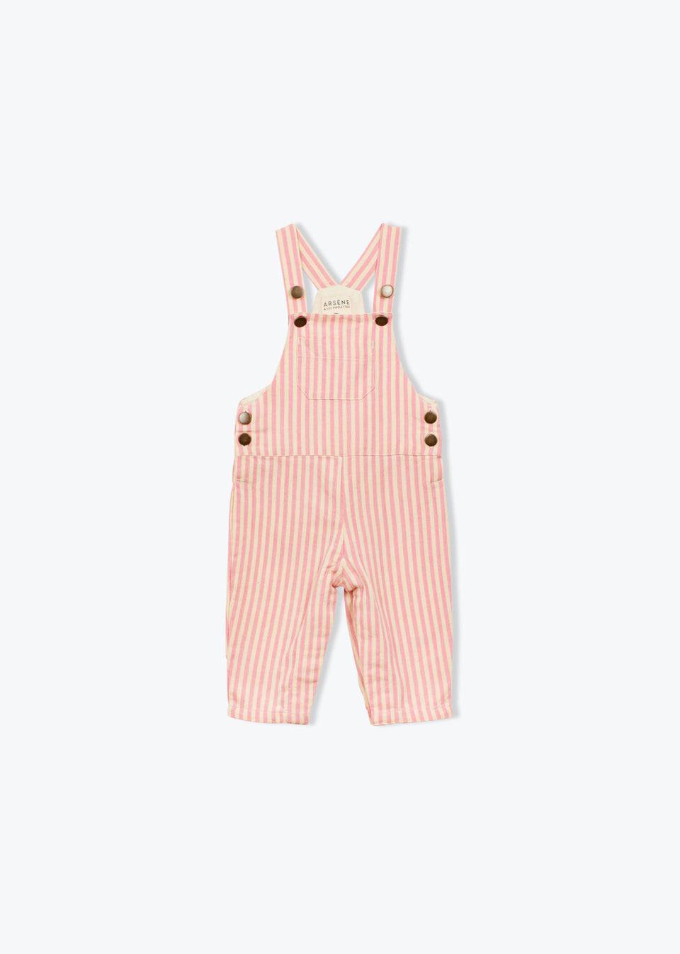 Arsene Rose Striped Overall