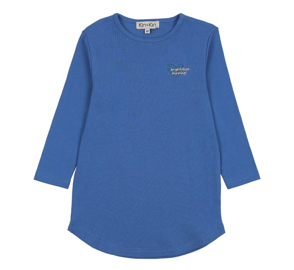 Kin Kin Blue Striped Long Sleeve Tee