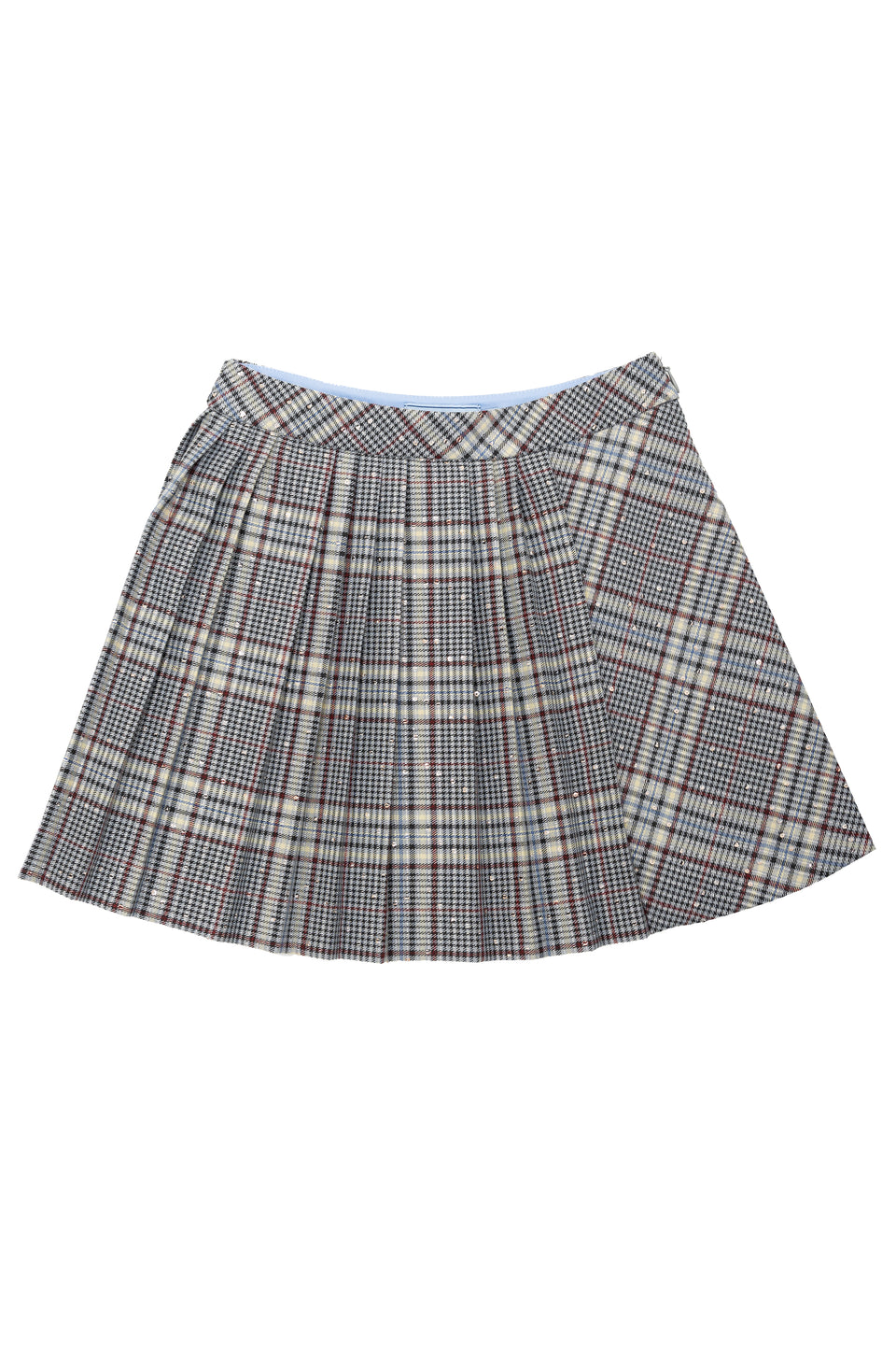 Mimisol Multicolor Tartan Pleated Skirt