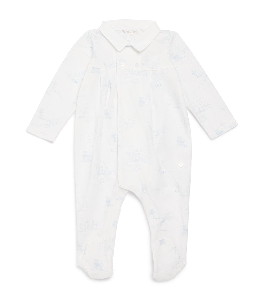 Patachou Blue Toile Footie