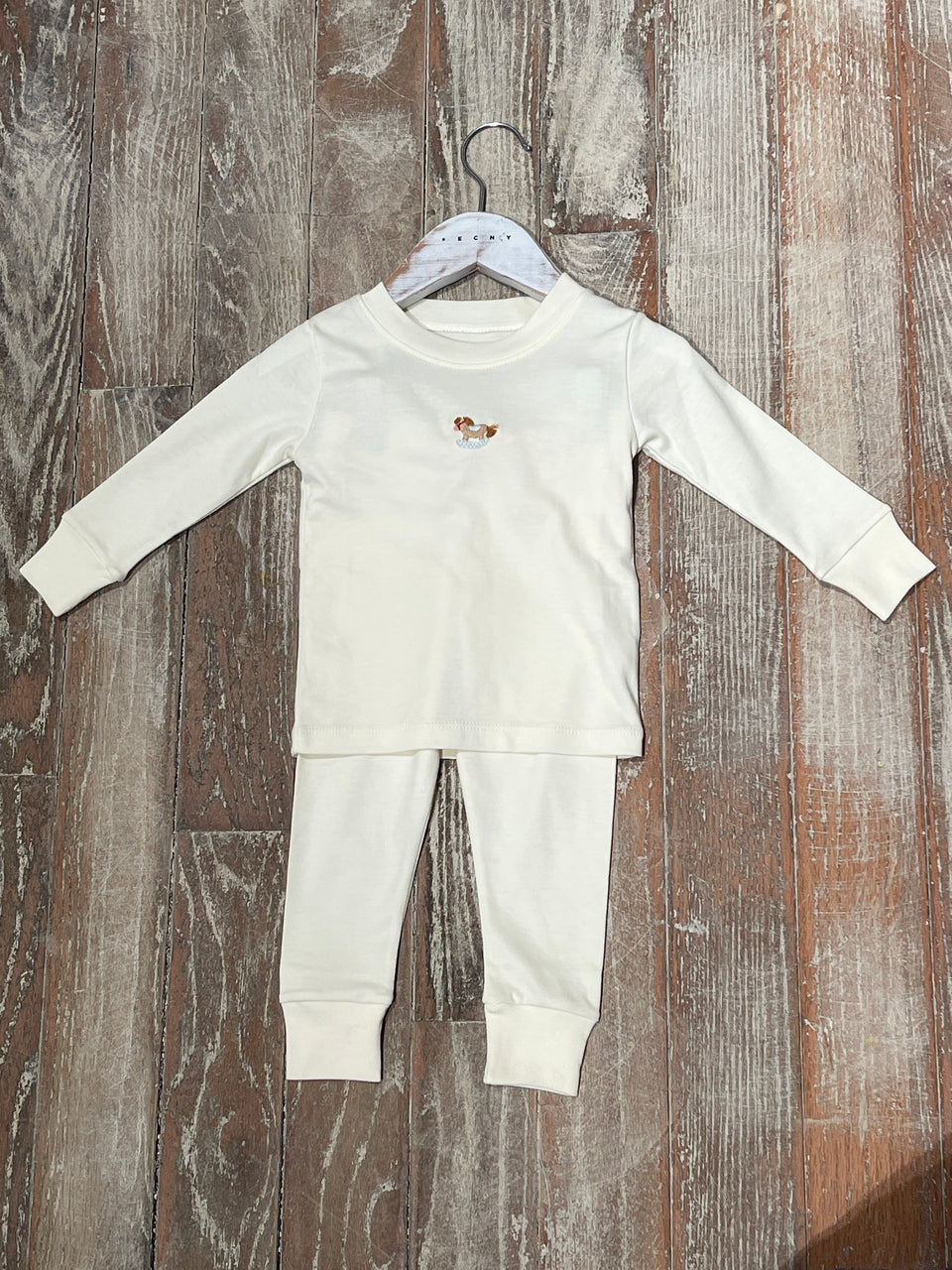 Wild Wawa Rocking Horse Embroidered Pearl 2pc Set