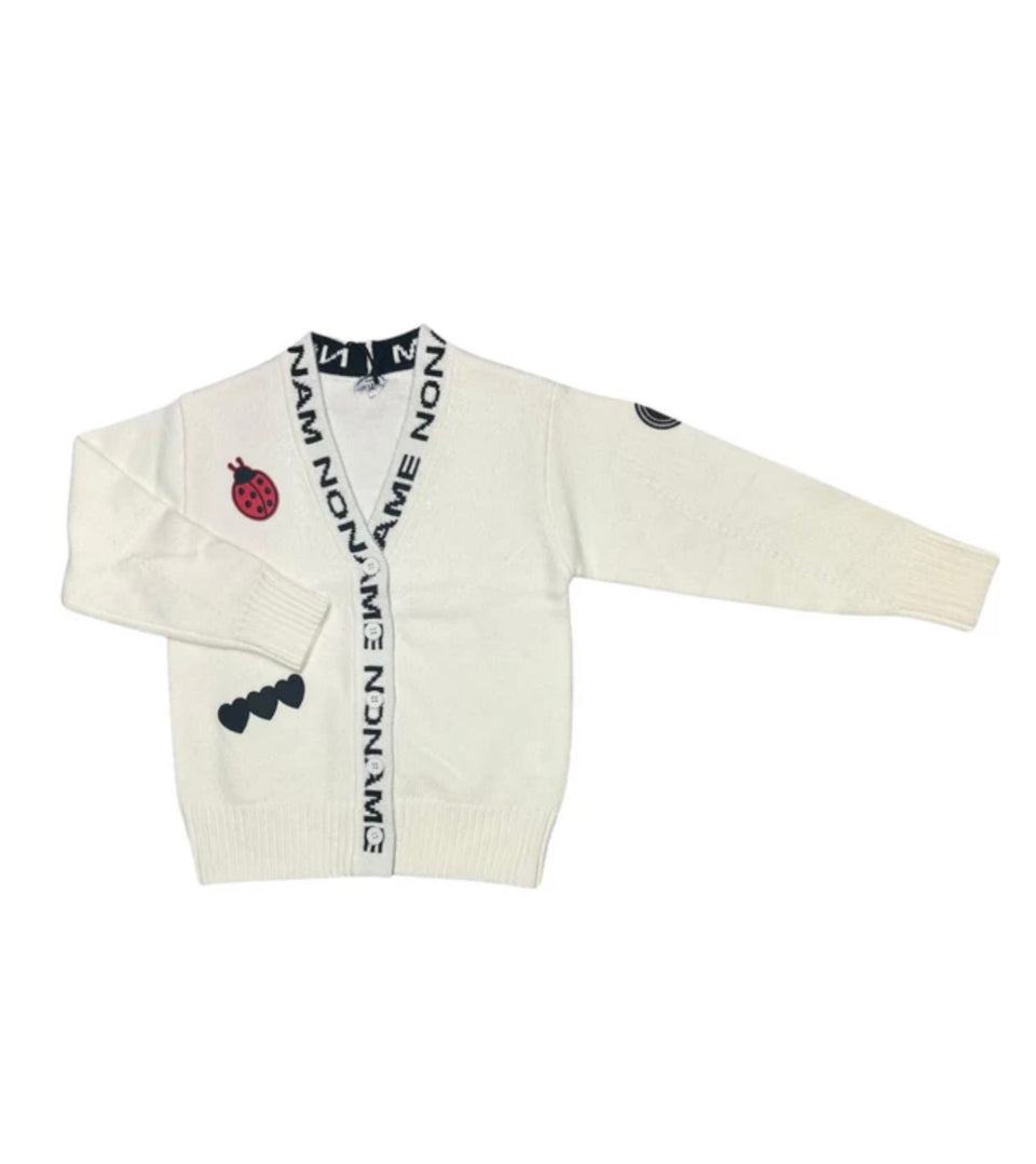 Noname Ivory Cardigan w/ Patches