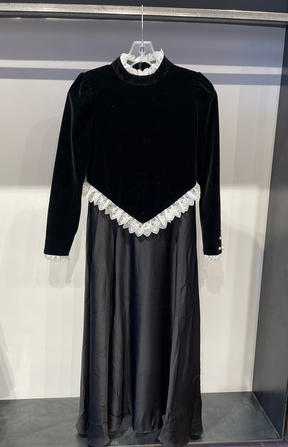 Once Upon a Teen Black Velvet Dress