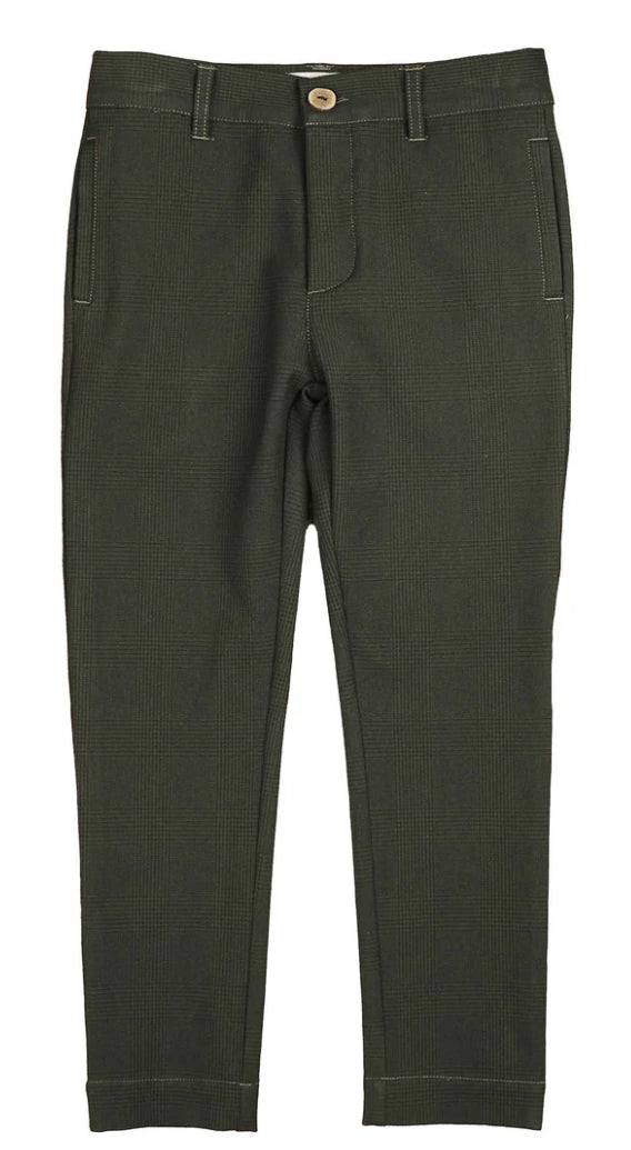 Belati Green Houndstooth Pants