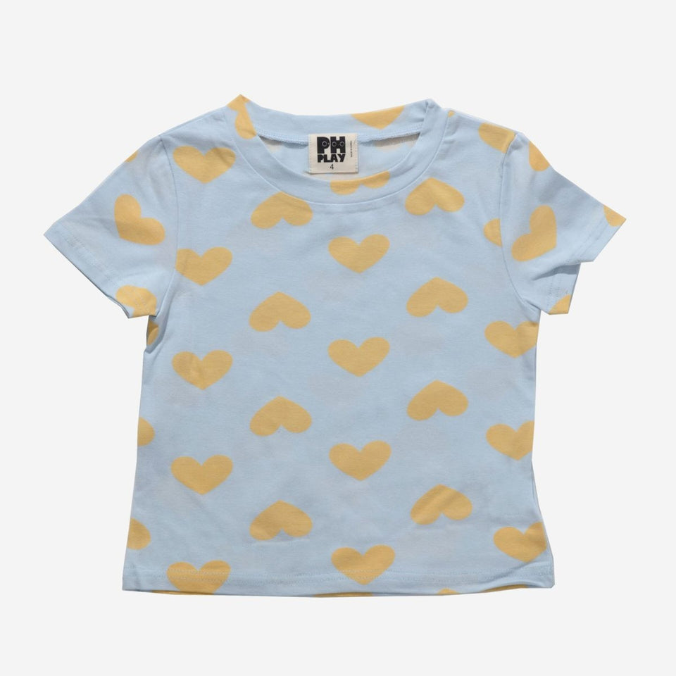 Ph Play Ivy Heart Sky Blue Tshirt