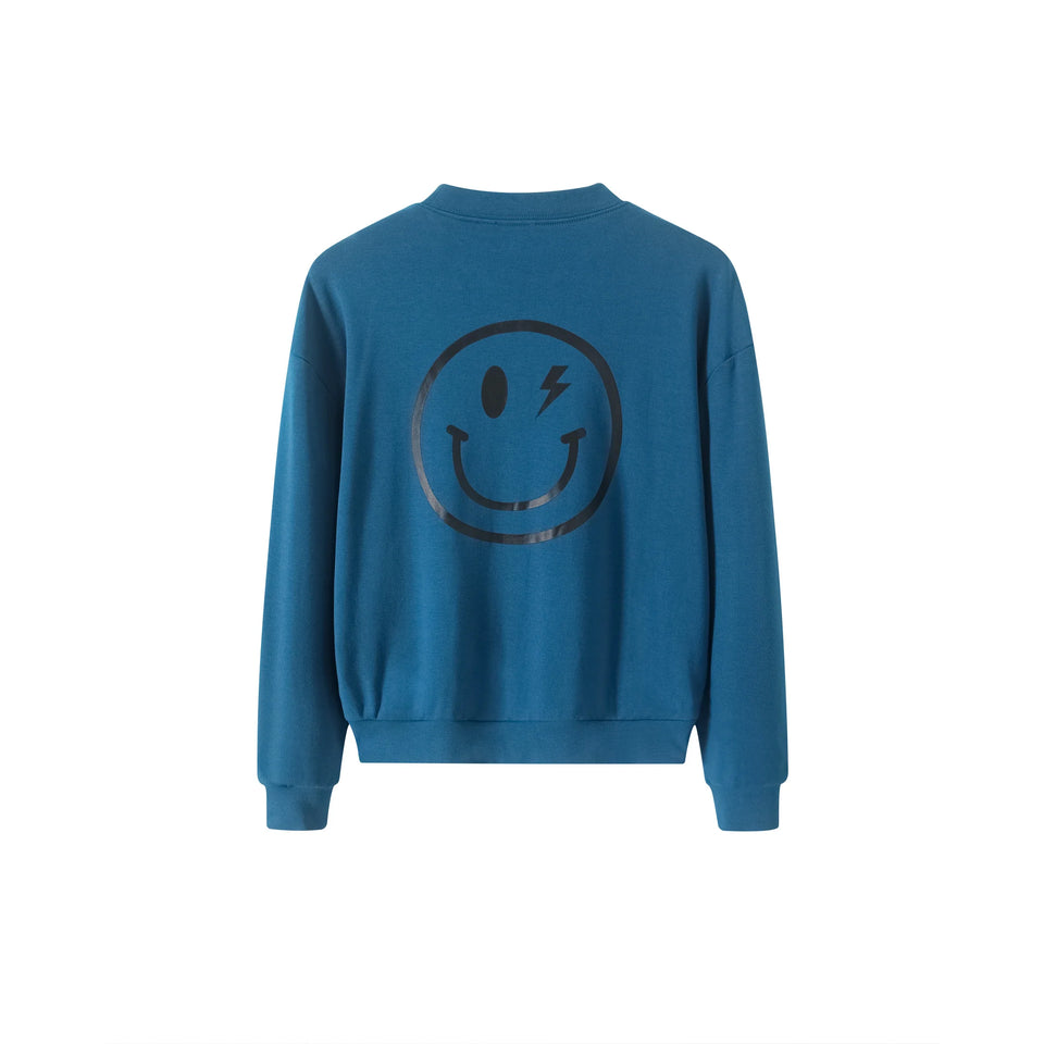 Noname Teal Smile on Back Top
