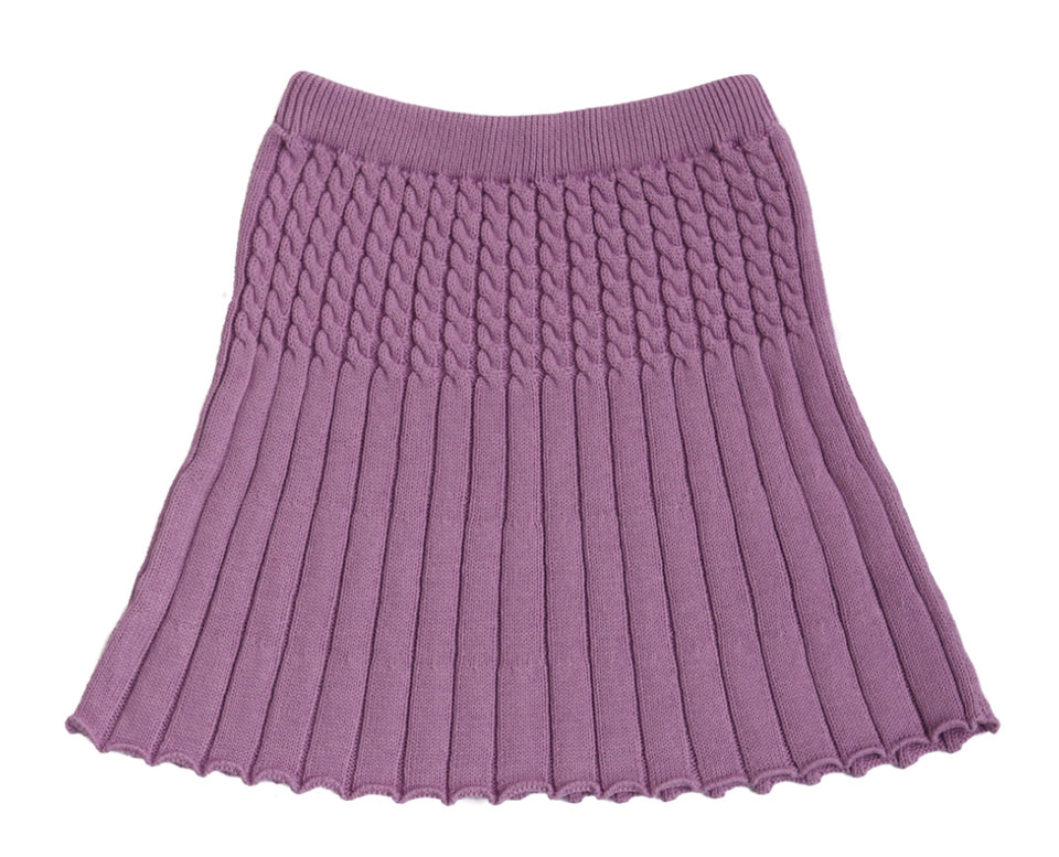 Kalinka Purple Knit Skirt