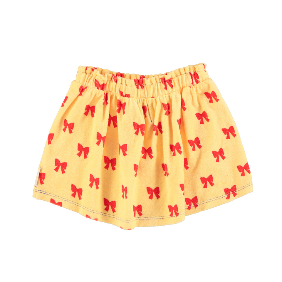 Piupiuchick Yellow Skirt with Red Bows