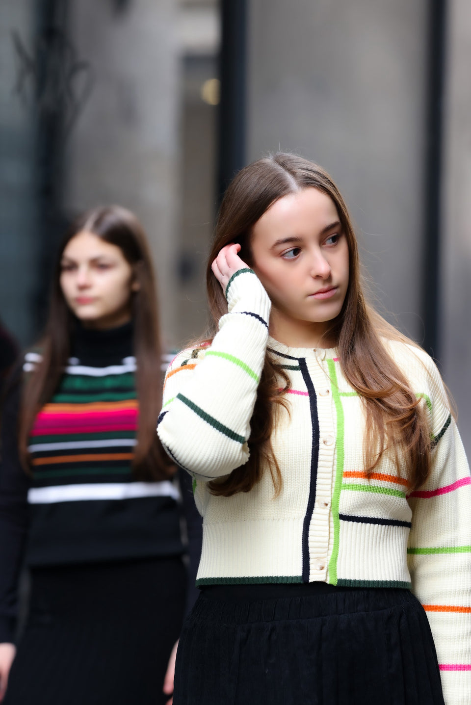 Pose Cream/Multi Ruby Cardigan