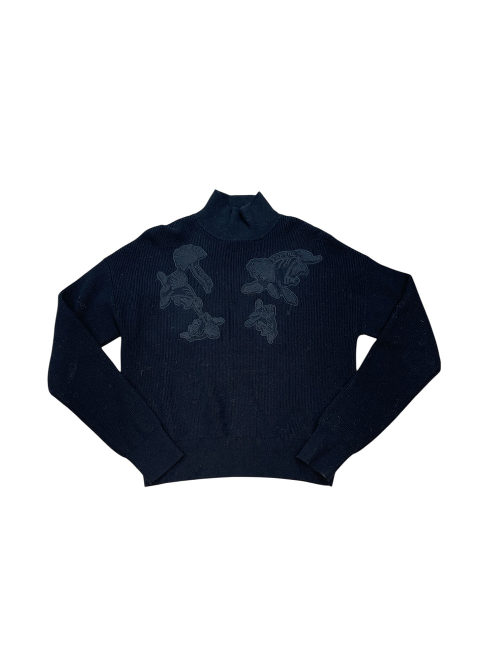 Ermanno Scervino Black Crewneck Sweater
