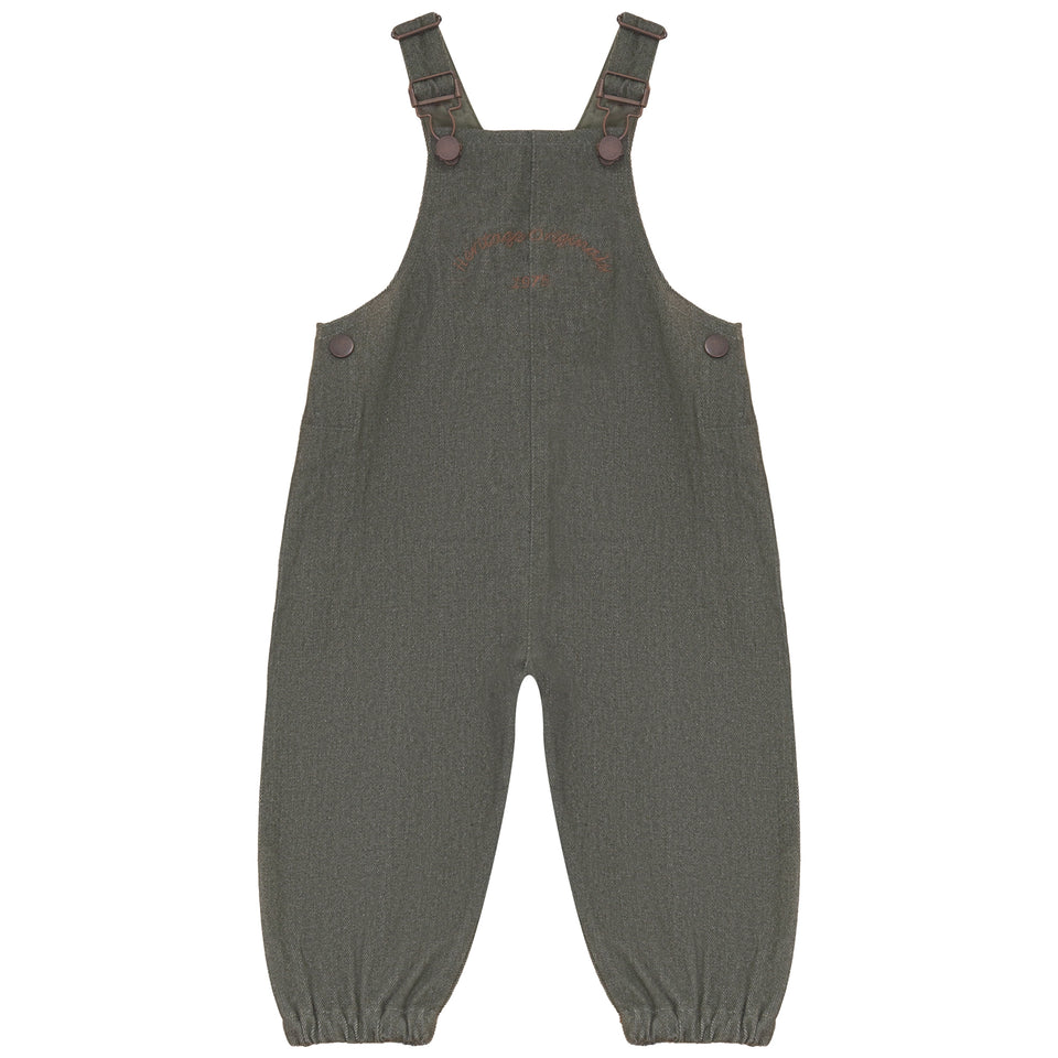 Calla Lili Green Denim Overall