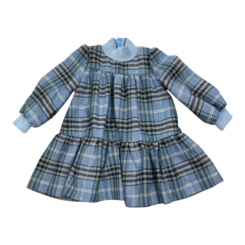The Middle Daughter Word of Mouth Blue Check Dress