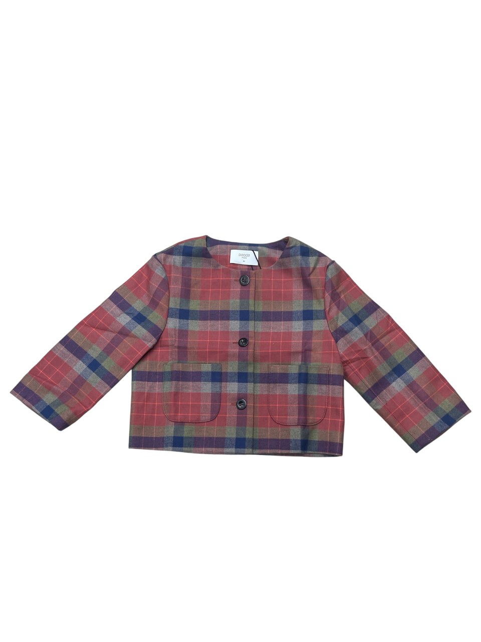 Paade Mode Crop Marisa Red Jacket