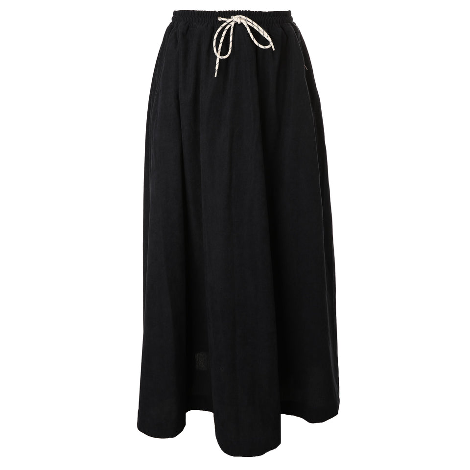 Hev Black Cord Tie Skirt