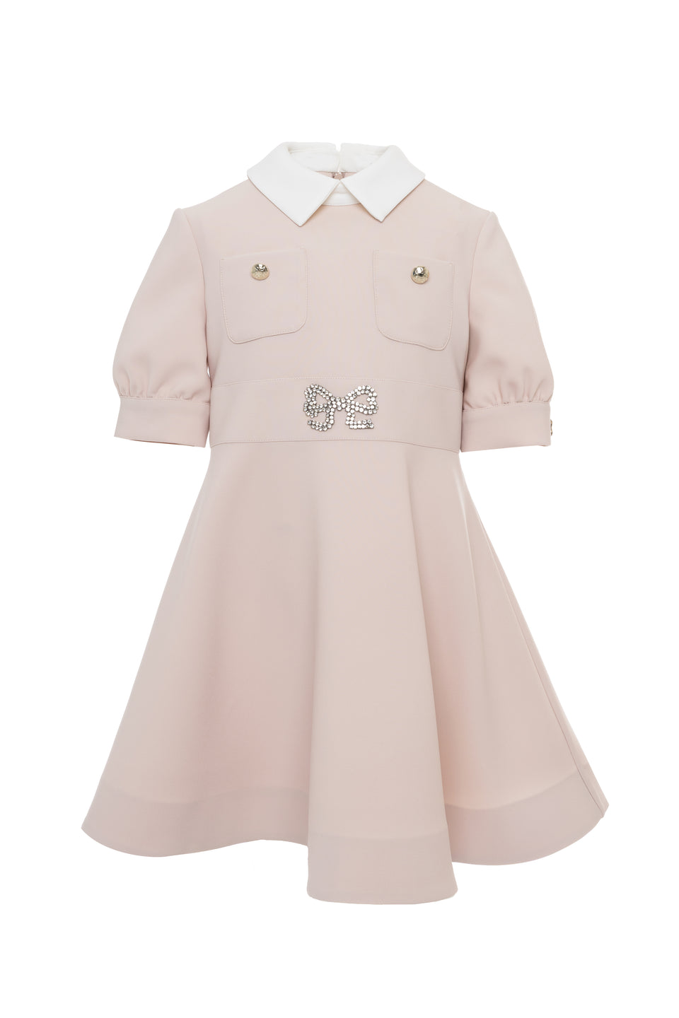 Elie Saab Beige Crepe Dress