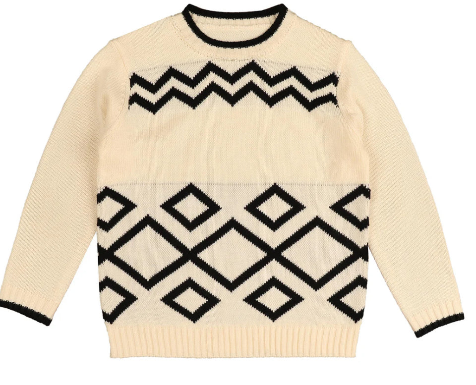 Noma Cream Intrasia Chunky Knit