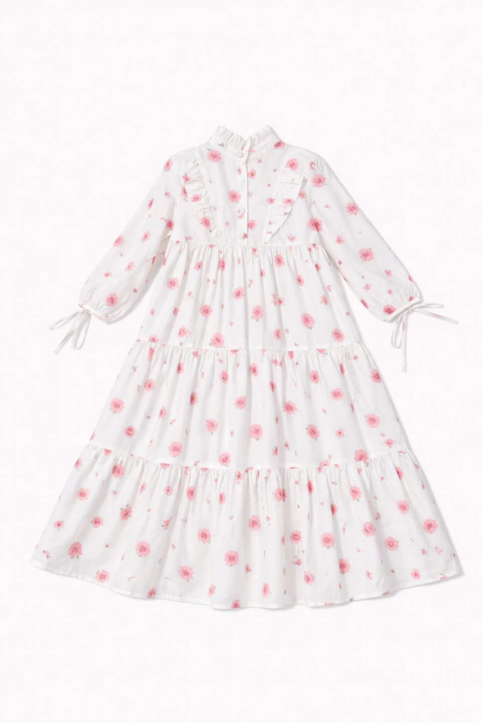 Philosophy White Poplin Roses Dress