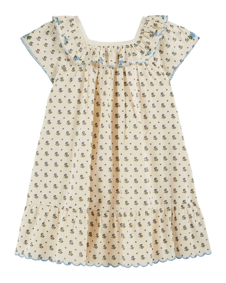 Emile & Ida Iris Print Dress