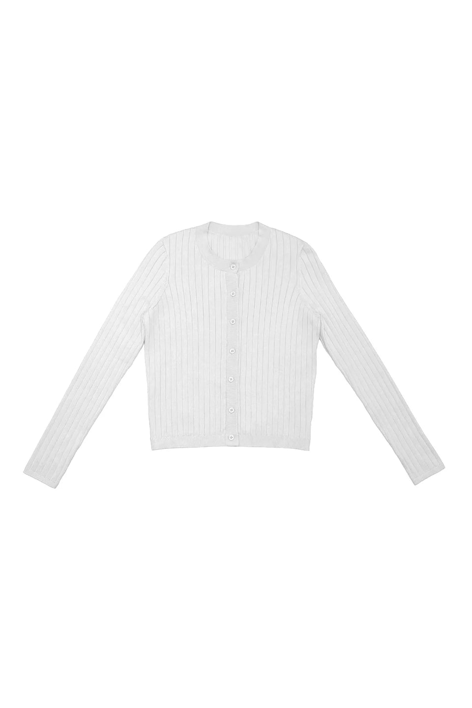 Elle Oh Elle Ivory Ribbed Cardigan