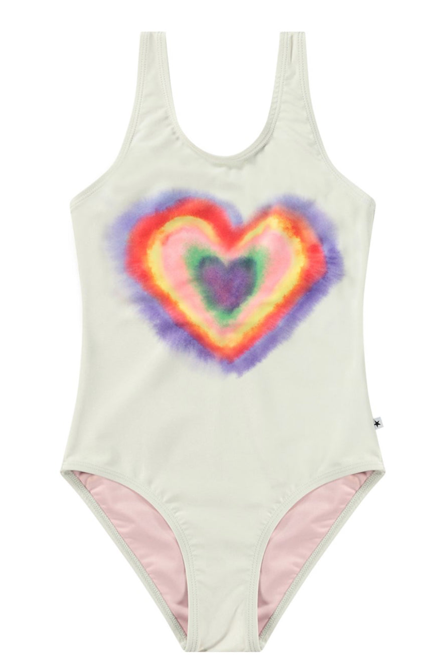 Molo Nika Rainbow Heart Swimsuit