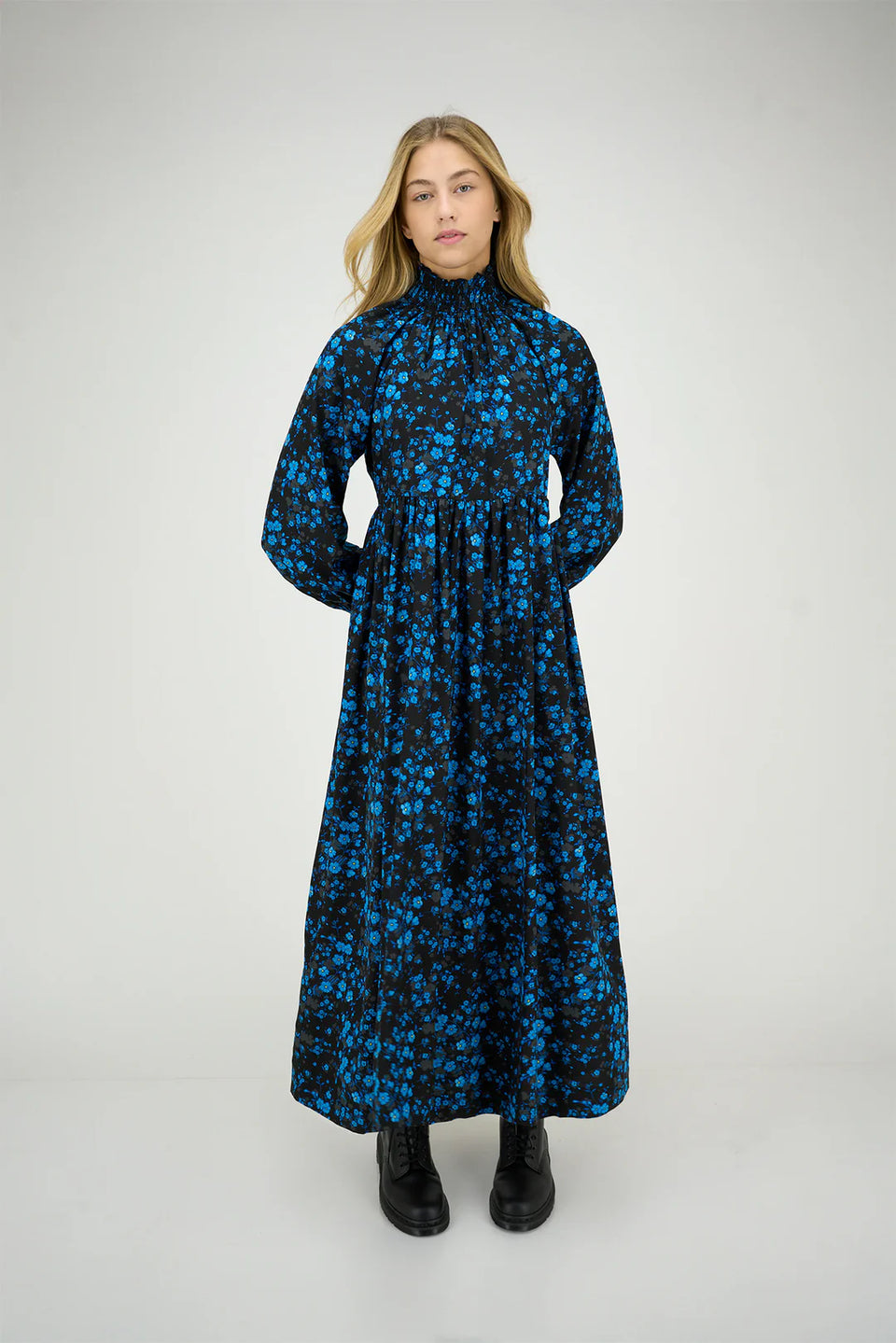 Zaikamoya Antoinette Blue flower Dress