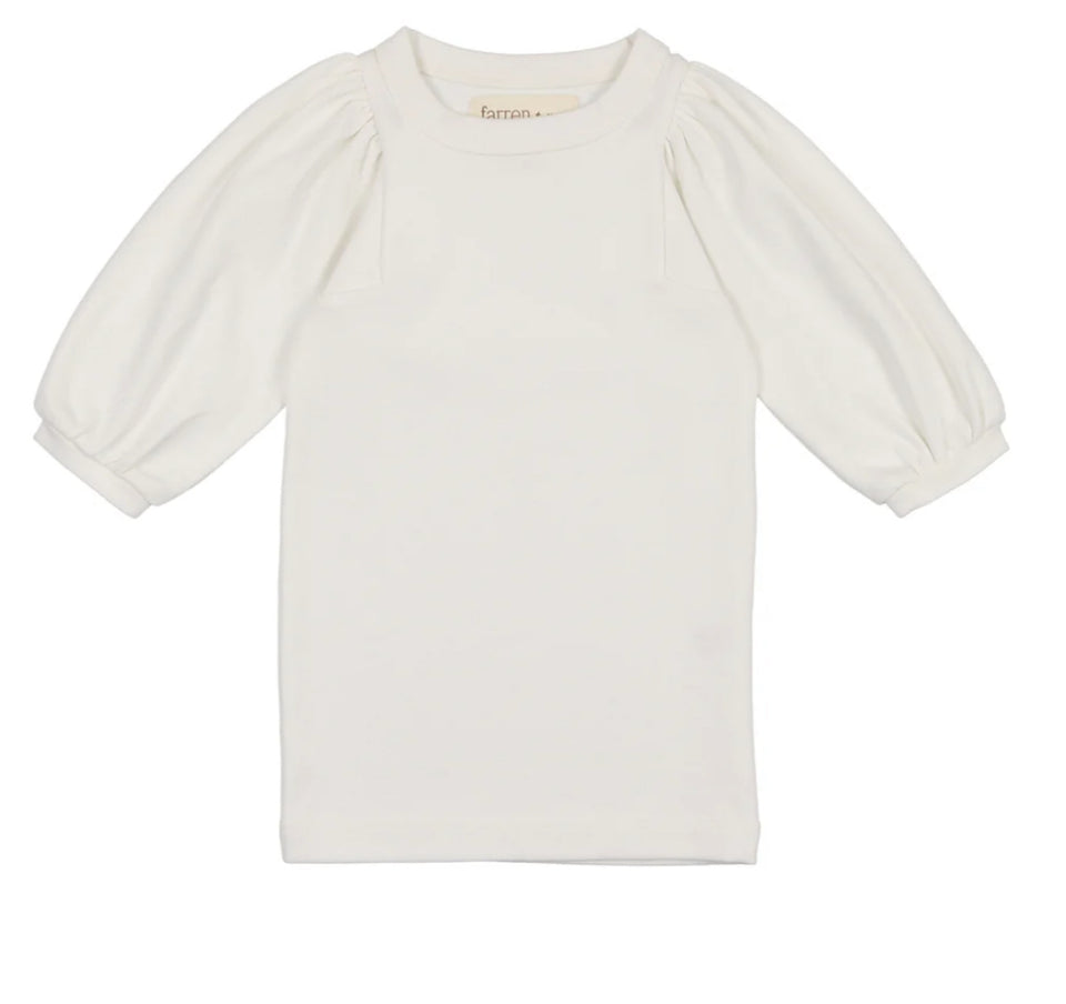 Farren and Me Cream Balloon 3/4 Sleeve T-Shirt